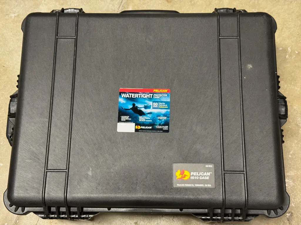 Classified ad 'Great for your gears: Pelican 1610 Case With Padded Dividers (Black, New) - SF Bay Area'